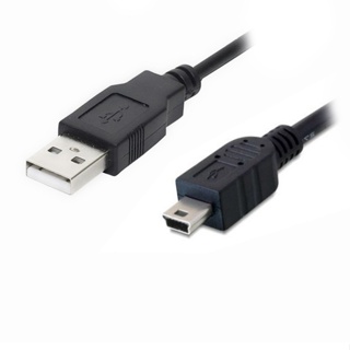 ลำโพง สาย USB2.0 TO mini usb 5Pin ยาว3เมตร ใช้ชาร์จกล้องติดรถ(สายสีดำ)