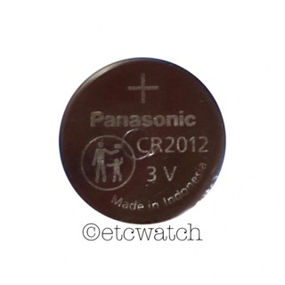 พร้อมส่ง&gt; ถ่านกระดุม Panasonic CR2012 1 ก้อน หมดอายุ 12/2030 ถ่าน