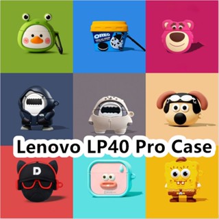 พร้อมส่ง!  เคสหูฟัง แบบนิ่ม ลายการ์ตูน สําหรับ Lenovo LP40 Pro