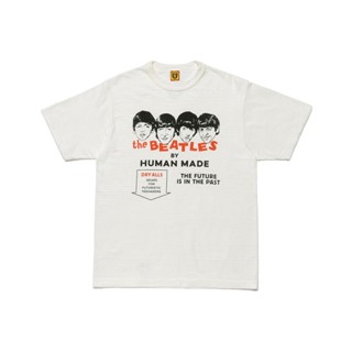 เสื้อยืดแขนสั้นเสื้อยืดแขนสั้น ผ้าฝ้าย พิมพ์ลาย WCIB on the way Human made 2208 BeatlesS-5XL