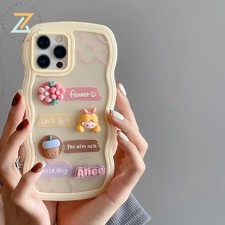 Zymello เคส OPPO A57 4G A54 A16 A15 A77S A12 A3S A5 A7 A5S A15S A31 2020 A53 A9 2020 A5 2020 A96 A76 F9 F11 Pro เคสโทรศัพท์ซิลิโคนเจ้าหญิงผมสีเหลืองคลื่นลูกใหญ่