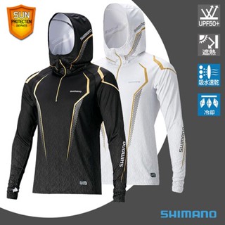 Shimano SHIMANO เสื้อคลุมกันแดด ป้องกันรังสีอัลตราไวโอเลต แบบบางพิเศษ เหมาะกับฤดูร้อน สําหรับตกปลา