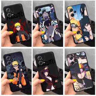 เคสโทรศัพท์มือถือ ซิลิโคนนิ่ม TPU กันกระแทก ลายการ์ตูนนารูโตะ สีดํา สําหรับ Redmi Note 12 Pro Plus +