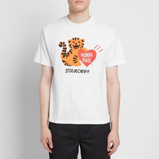 เสื้อยืดแขนสั้นลําลอง พิมพ์ลายการ์ตูนเสือ HUMAN MADE Year of the tiger limited edition สําหรับผู้ชาย และผู้หญิง