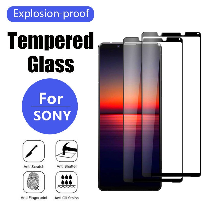 For Sony Xperia 5 1 II III IV 10 Xperia10 XA3 Ultra Full Screen Coverage HD transparent Tempered Glass phone screen Protector Film Glass for Xperia XZ4 XZ3 XZ2 XZ1 XZ Premium