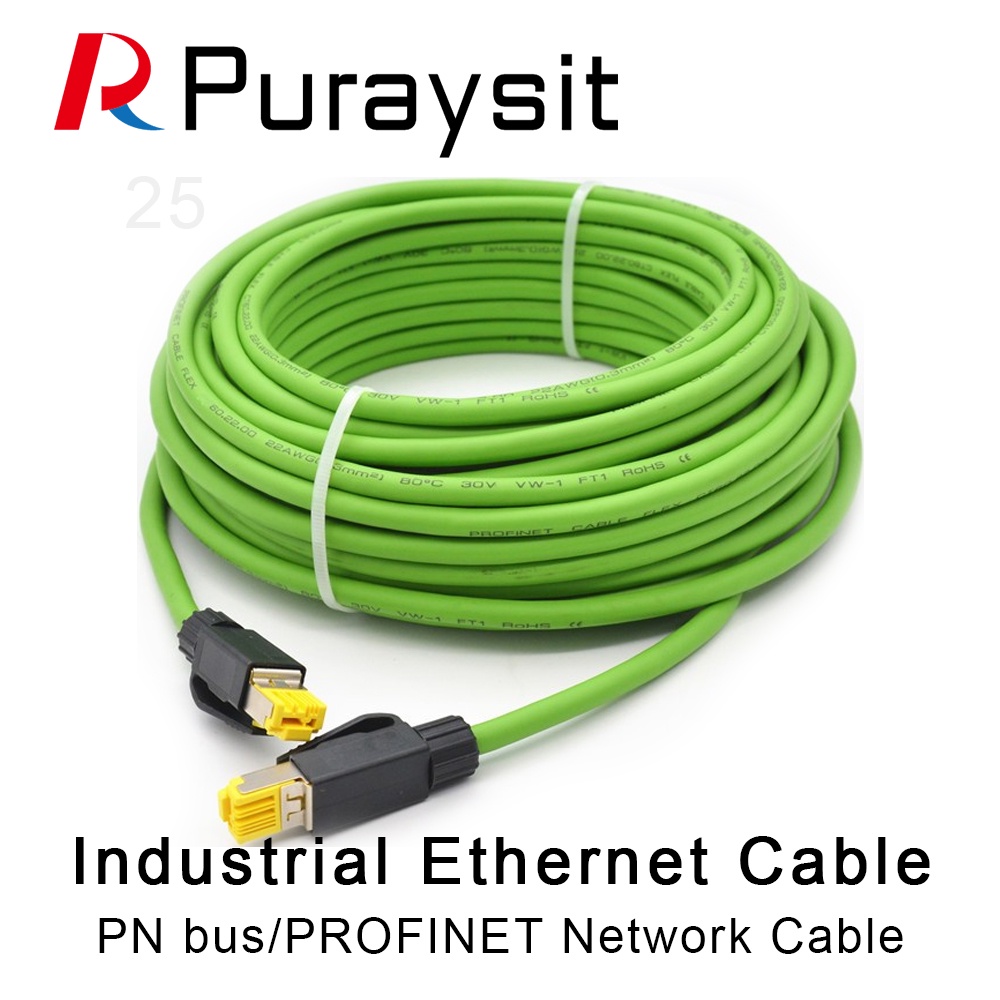 Puraysit PN Bus PROFINET สาย EtherCAT สาย Ethernet Bus สายอุตสาหกรรม 3M 5M 8M 10M 15M 20M