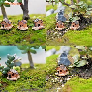 [risingmp] 3Pcs Micro Landscape Decoration Small Houses Handicraft Gift Garden Ornaments