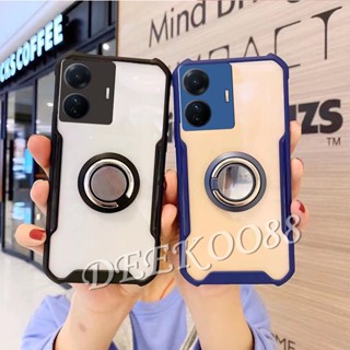 เคสโทรศัพท์มือถือแบบใส กันกระแทก สี่มุม พร้อมแหวนขาตั้ง สําหรับ Realme C55 10 Pro Pro+ Plus Coca-Cola Edition 4G 5G 2023 RealmeC55