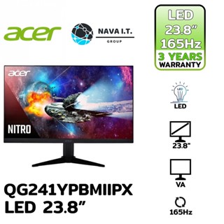 COINSคืน15%⚡FB9JMZV6⚡ ACER QG241YPBMIIPX NITRO GAMING LED 23.8” (VA,165HZ) UM.QQ1ST.P01 MONITOR รับประกัน 3ปี