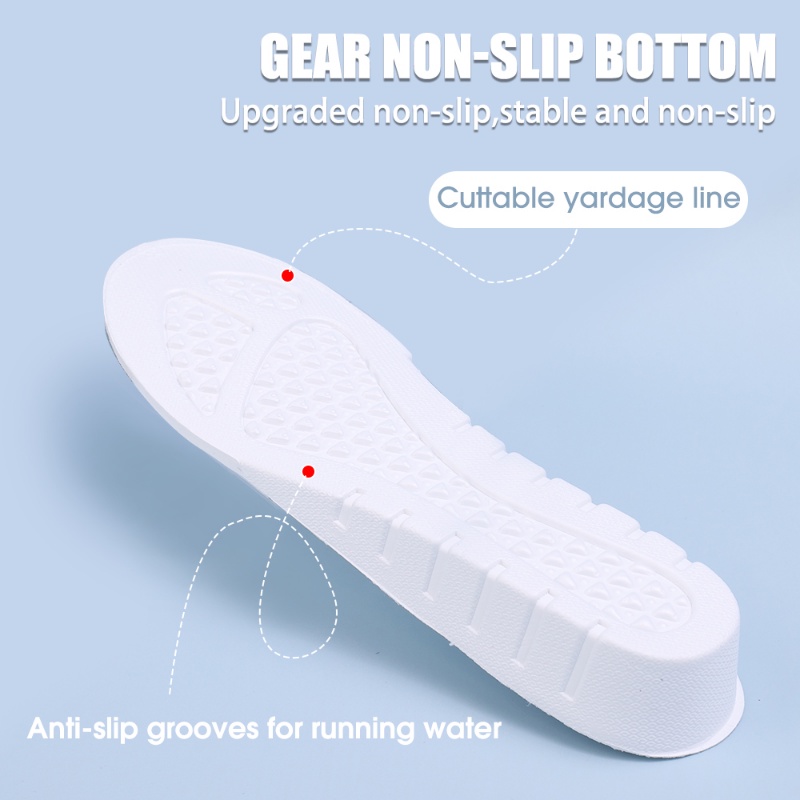[ตัวเลือกยอดนิยม] 2 ชิ้น โฟมนุ่ม สบาย พื้นรองเท้ากีฬา / สําหรับ Unisex ระงับกลิ่นกาย ระบายอากาศ เบาะ / เรียบง่าย ต้านเชื้อแบคทีเรีย วิ่ง แผ่นรองเท้า