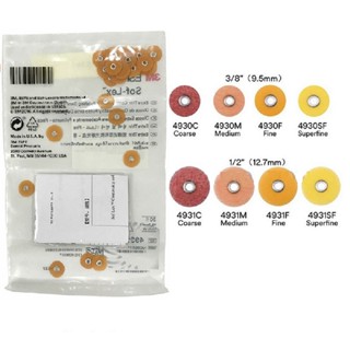 3M ESPE Dental Sof-Lex Contouring and Polishing Discs 4931 4930 Finishing And Polishing Composite Dental Sof-Lex Polishing Dices