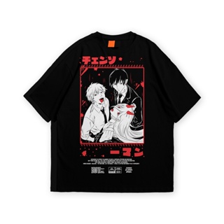 tshirt เสื้อยืด พิมพ์ลายอนิเมะ Chainsaw MAN DROP 05mc สําหรับผู้ชาย(S-5XL)