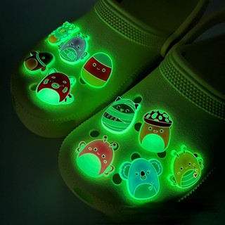 เรืองแสงในเวลากลางคืน ตัวติดรองเท้า crocs jibbitz ที่ติดรองเท้า ตกแต่งรองเท้าให้สวยงาม