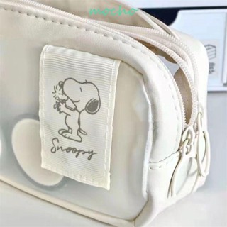 Mocho กระเป๋าดินสอ มีซิป หลายชั้น ลาย Snoopy น่ารัก ความจุขนาดใหญ่