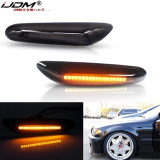 Ijdm ไฟหมอก LED สีเหลืองอําพัน สําหรับ BMW 1 3 5 X Series E81 E82 E87 E88 E90 E91 E92 E93 E46 M3 E60 E61 X1 X3 X5 2 ชิ้น 63137253325 63137253326