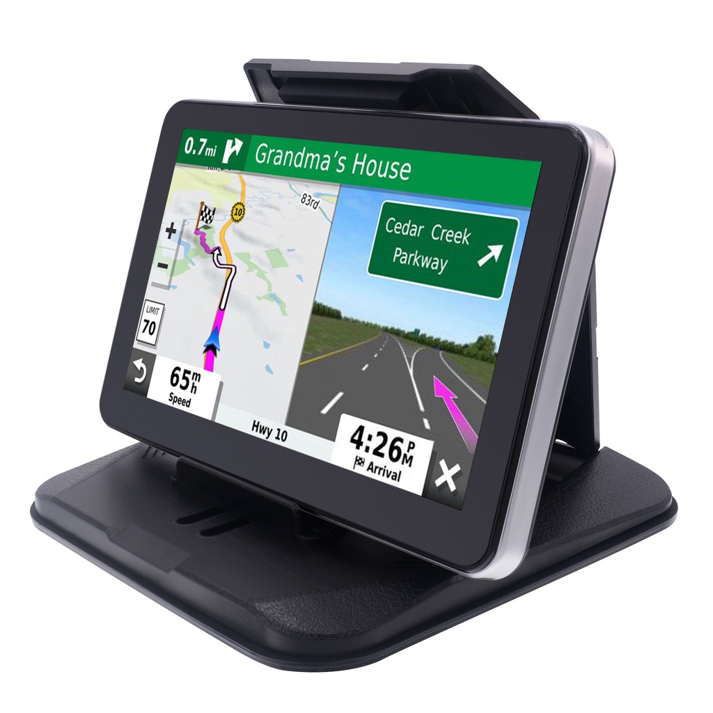 Dashboard GPS โทรศัพท์แท็บเล็ตพีซีผู้ถือนําทางสําหรับ Garmin Nuvi Tomtom iPhone iPad Galaxy โยคะ Android เหมาะกับ 4.3 "-9.6 "GPS และสมาร์ทโฟนแรงเสียดทาน Mount