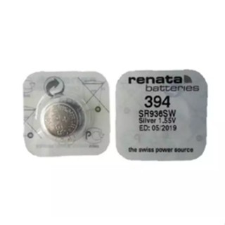 ถ่าน ถ่านนาฬิกา Renata 394 SR936SW ,380,936SW 1.55V Swiss Made ของแท้​ แบ่งขายจำนวน 1ก้อน