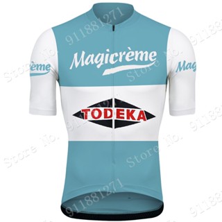 เสื้อกีฬาแขนสั้น ลาย Magicreme 1972 สไตล์เรโทร สําหรับขี่จักรยานเสือหมอบ 2024 2021