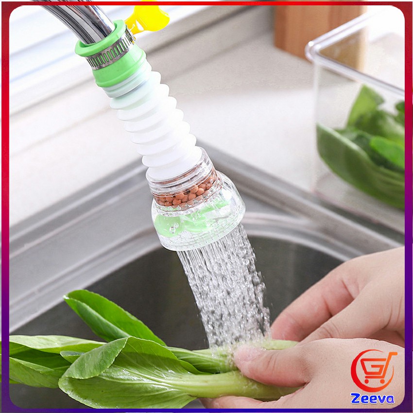 Zeeva พร้อมส่งหัวต่อก๊อกน้ำ หัวต่อกันน้ำกระเด็น ก๊อกต่อหมุนได้ 360 องศา Faucet filter