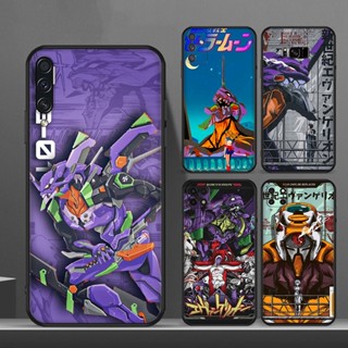 เคสซิลิโคนนิ่ม ลาย Evangelion สีดํา สําหรับ Samsung S20 Ultra S20 Plus S20 Fe S21 Fe S21 Plus S21 Ultra