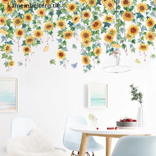 KAM Sunflower  Wall Stickers for Bedroom Living Room Decor Sofa PVC Sticker TH