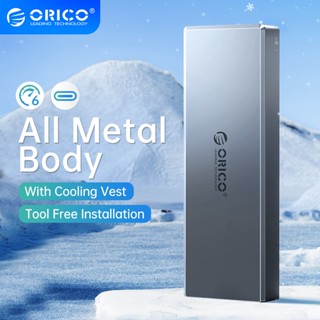 Orico Tool Free เคสอลูมิเนียม M2 Sata Ssd Sata 6gbps Nvme 10gbps Pcie Type C m.2 Ssd Enclosure B&amp;m Key Solid State Drive Case - Hdd &amp; Ssd Enclosure