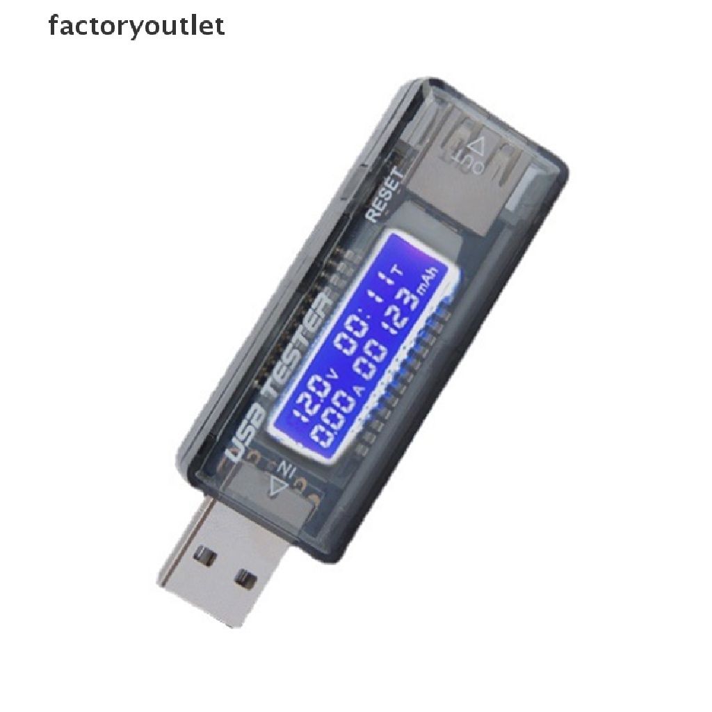 FLTH USB Power Tester Voltage Current Capacity Meter 4-20V Test Chargers &amp; Cables Vary