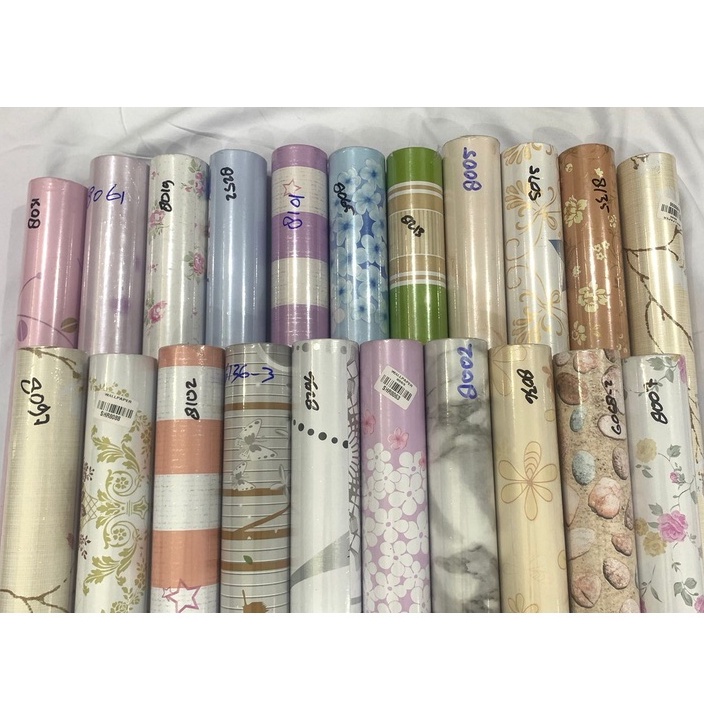 (VOAL II 45CMx7.5M) WALLPAPER & REAL PICKT WALLPAPER สติ๊กเกอร์ติดผนัง PVC 45cmx10M / BEDROOM / CHIL