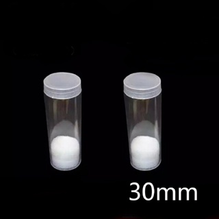 OST  1pcs 30mm Applied Clear Round Cases Coin Storage Protective Tube Holder Plastic N
