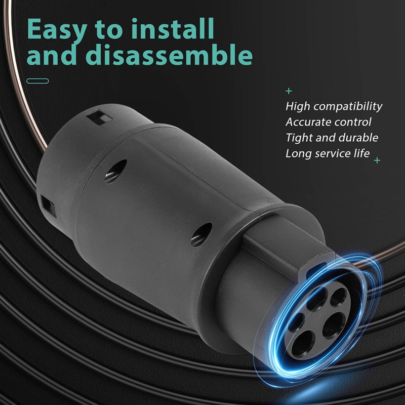 Evse EV อะแดปเตอร์ชาร์จ 32A J1772 Type 1 เป็น Type 2 ปลั๊ก EV สําหรับรถยนต์ไฟฟ้า ราคา ถูกที่สุด ดีลบีเคเค แกลเลอรีภาพที่ 8
