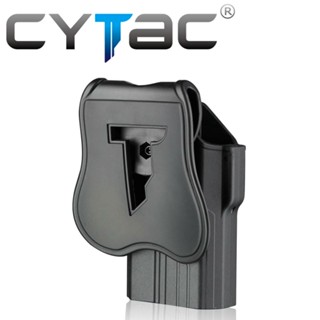 ซองพกนอก CYTAC Light Bearing OWB เหมาะกับ Glock 17, 22, (Gen 1,2,3,4); Glock 17 Gen 5 ที่แต่งไฟฉาย ซองพกขวา