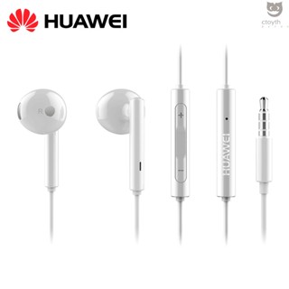 Huawei AM115 หูฟังอินเอียร์ แบบครึ่งหู พร้อมไมโครโฟน ควบคุมระดับเสียง น้ําหนักเบา 3.5 มม. สําหรับทํางาน