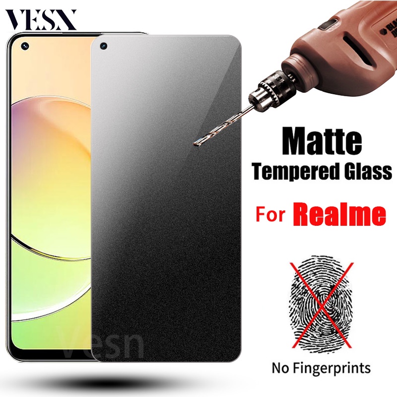 ฟิล์มกระจกด้าน ใช้สำหรับ ช่วยลดรอยนิ้วมือ Realme 13 13+ 12X 12 12+ 11 11X 10 9 8 7 6 5 Pro Plus Pro+ 10s 9i 8i 8s 7i 6i 5i 5s 5G 4G 2024