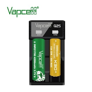 Vapcell Q2s รางชาร์จVapcell เครื่องชาร์จVapcell Q2s  ที่ชาร์จถ่าน2ก้อน ถ่าน