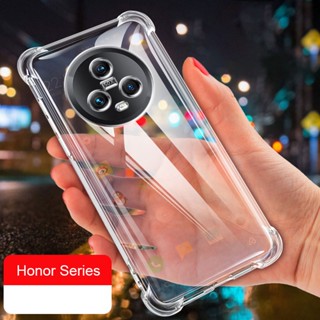 Honor Magic 5 Pro 5G magic5 เคสซิลิโคน TPU ใส กันกระแทก กันตก ป้องกันอากาศ แบบบาง คริสตัล
