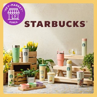 [สตาร์บัคส์เกาหลี] ☘️Starbucks Korea Spring Edition Phase 2 MD☘️ แก้วน้ํา กระติกน้ําร้อน ขวดน้ํา ถ้วยเย็น จาน แก้ว ปิกนิก