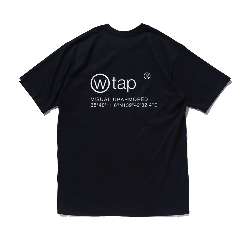 พร้อมสต็อก WTAPS22ssOG ซ่อนรุ่นจํากัดแว่นขยายด้านหลังรอบคอดิจิตอลลําลองเสื้อยืดแขนสั้นผู้ชาย