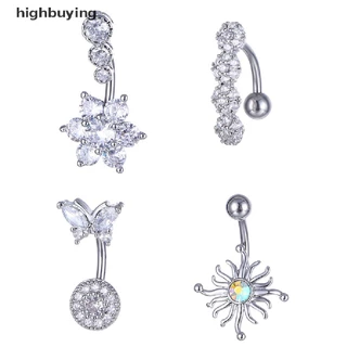 [highbuying] ใหม่ จิวสะดือหน้าท้อง สเตนเลส รูปสัตว์ หัวใจ สะดือ โค้ง บาร์เบล แหวนสะดือ เซ็กซี่ เครื่องประดับร่างกาย พร้อมส่ง