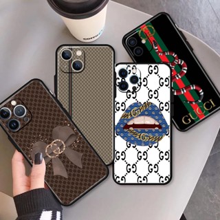 เคสโทรศัพท์มือถือซิลิโคน TPU กันกระแทก สําหรับ Apple iPhone 13 PRO MAX MINI GUCCI