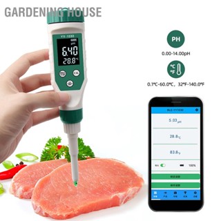 Gardening House สมาร์ทบลูทูธ PH Meter Digital Tester Dough Alkali Soil Matrix Acidity สำหรับอาหารเสริมเด็กเครื่องสำอางชีส