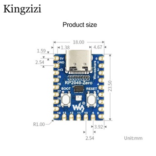 Raspberry Pi RP2040-Zero บอร์ดไมโครคอนโทรลเลอร์ PICO ไม่มีหัวเข็ม