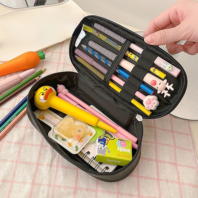 SANRIO กระเป๋าเครื่องเขียน กระเป๋าดินสอ ปากกา ขนาดใหญ่ จุของได้เยอะ แบบพกพา
