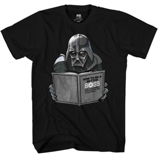 เสื้อยืดแขนสั้นเสื้อยืดสีดำอินเทรนด์เสื้อยืด พิมพ์ลายกราฟฟิค Star Wars Darth Vader อินเทรนด์สําหรับผู้ชายS-4XL_07S-5XL