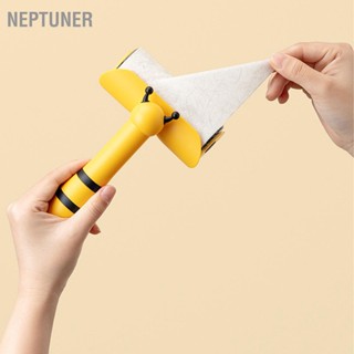 Neptuner ลูกกลิ้งผ้าสําลี ด้ามจับตามหลักสรีรศาสตร์ ขนาดกะทัดรัด พกพาง่าย สําหรับเตียง โซฟา พรม