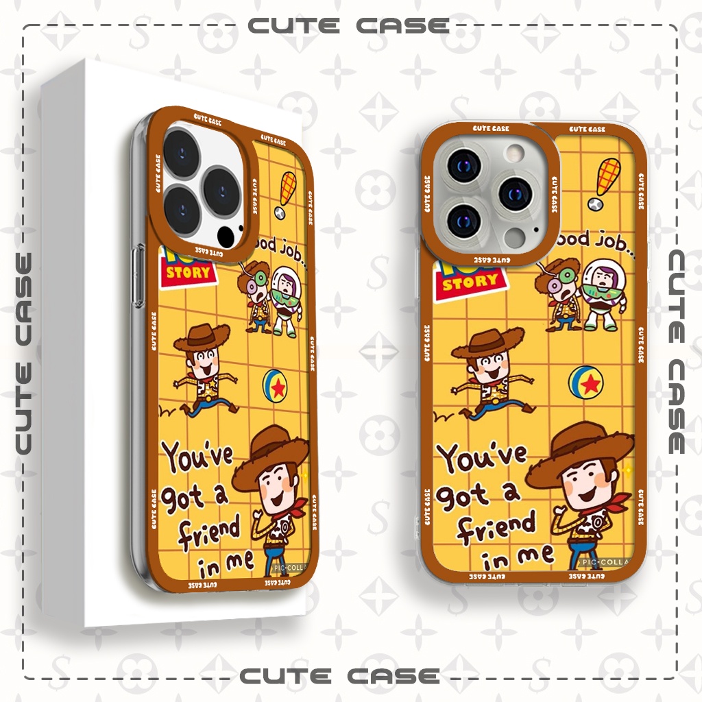 Jicase Woody Comic Toy Story Collage Square Edge เคส iphone