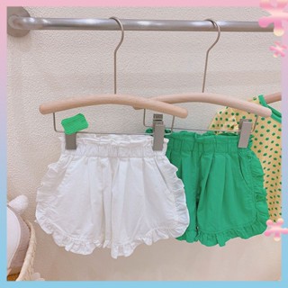 Childrens clothing girls 2023 Summer new Korean style Cork pants baby girl cotton pants childrens summer white shorts