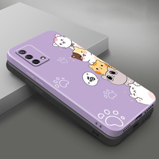 เคสโทรศัพท์มือถือ ซิลิโคนนิ่ม ป้องกัน กันชน ลายแมว สําหรับ oppo A74 4g a95