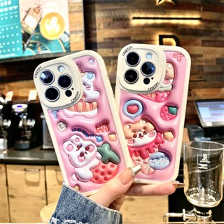 Casetify เคสโทรศัพท์มือถือแบบนิ่ม ลายหมี สําหรับ OPPO A16 A76 A96 4G A77S A17 Find X5 PRO 5G Find X3 PRO F9 F11 K3 R15 PRO R17 PRO A73 5G A16K A16E A1K GY031F