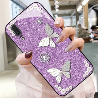 Dmy เคสโทรศัพท์มือถือกระจกนิรภัย ลายผีเสื้อ สําหรับ huawei P20 P30 lite P40 pro P10 plus mate 50 30 pro 20X 20 10 40 9