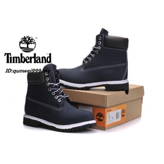 Qu230316 รองเท้ากีฬาลําลอง รุ่น Timberland กันน้ํา สีน้ําเงินเข้ม แฟชั่นคลาสสิก สําหรับผู้ชาย